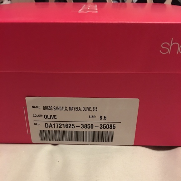 ShoeDazzle Olive Green High Heels - Picture 3 of 3